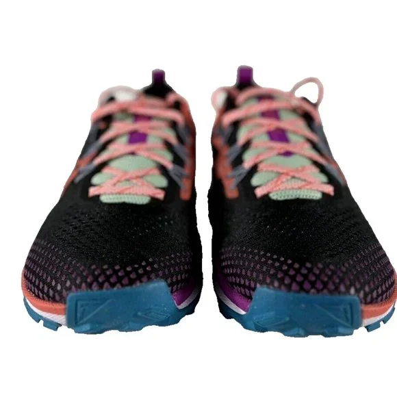 Nike Men's React Pegasus Trail 4 Black Magic Ember Vivid Purple Sneakers Size 10